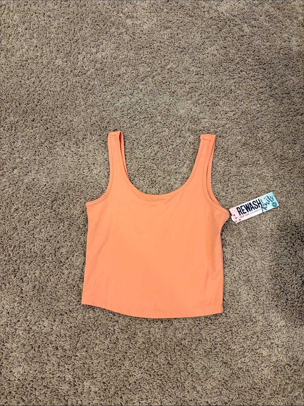 Rewash Coral Scoop Neck Tank Top - Women
